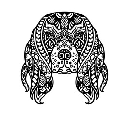 English Springer Spaniel Mandala Tattoo	