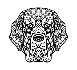Clumber Spaniel Mandala Tattoo	