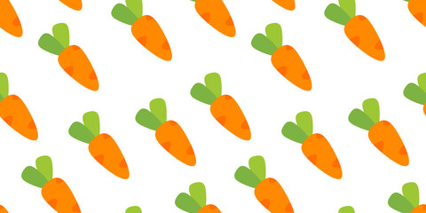 carrot pattern Background. flat illustration carrot background. seamless pattern carrot. carrot flat illustration background. seamless pattern of carrot.
