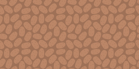 potato pattern Background. flat illustration potato background. seamless pattern potato. potato flat illustration background. seamless pattern of potato.