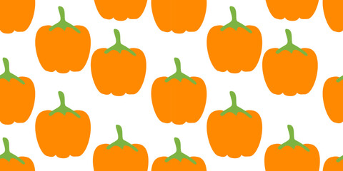 bell pepper pattern Background. flat illustration paprika background. seamless pattern bell pepper. paprika flat illustration background.