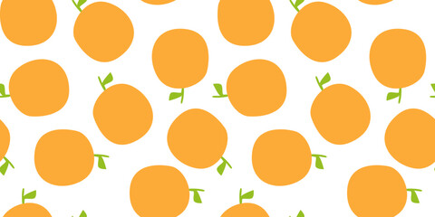 orange fruit pattern Background. flat illustration orange background. seamless pattern orange. orange flat illustration background.
