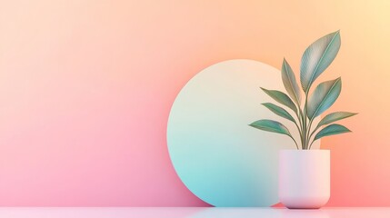 Elegant Simplicity with Soft Gradients and Pastel Colors for Clean Designs