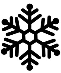 Snowflake winter typography clipart design on plain white transparent isolated background for card, shirt, hoodie, sweatshirt, apparel, card, tag, mug, icon, poster or badge