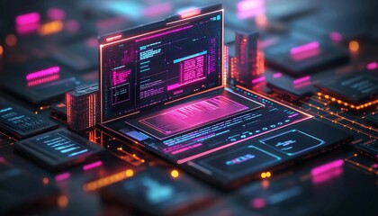 Obraz premium business focused on financial technology solutions, mobile finance apps, showcasing digital banking, innovative FinTech services, Finance, Digital Banking