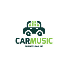 car music logo vector