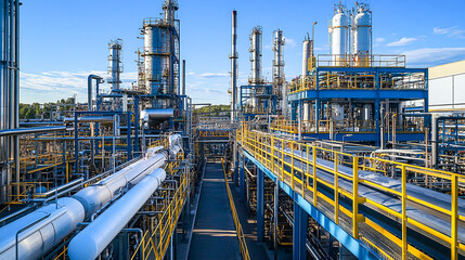 Industrial Chemical Plant Storage Tanks and Facilities for Safe Chemical Storage and Management