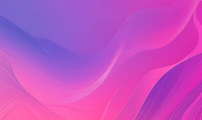 Illustration with Gradient from Purple to Pink, Geometric and Calming Design