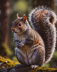 Obraz premium Grey Squirrel
