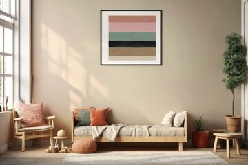 Abstract Art in Living Room