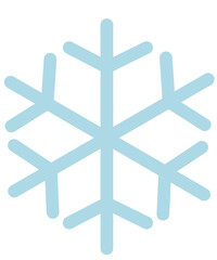 Snowflake winter typography clipart design on plain white transparent isolated background for card, shirt, hoodie, sweatshirt, apparel, card, tag, mug, icon, poster or badge