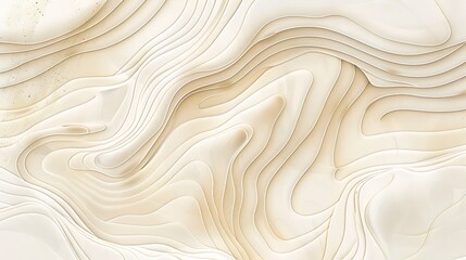 Obraz premium Zen inspired minimalist wavy background. The calming feel of the pale white and soft sand. 8k