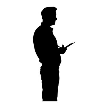 recommend clip art: Behavior Analyst silhouette vector illustration