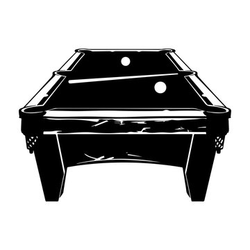 recommend clip art: Billiards silhouette vector illustration