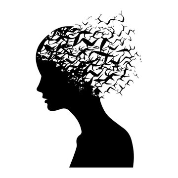 recommend clip art: Epilepsy Awareness silhouette vector illustration