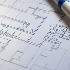 Building, home plan (drawing)/ Real estate business