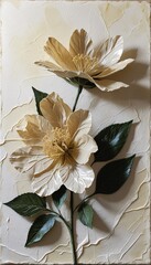 Floral art on a canvas, flower 2