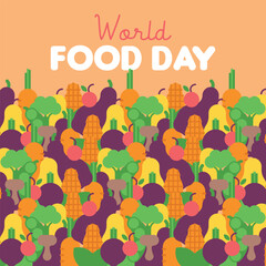 World food day illustration background