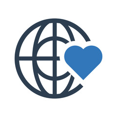 Global love icon