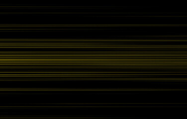 A pattern of horizontal scan lines in yellow on black abstract background