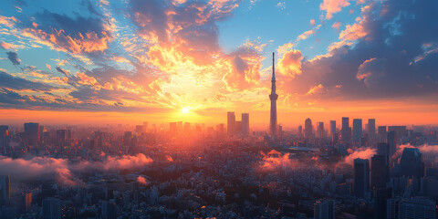 Fototapeta premium 東京風景