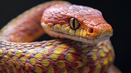 Fototapeta premium Realistic Corn Snake Photo against Natural Background