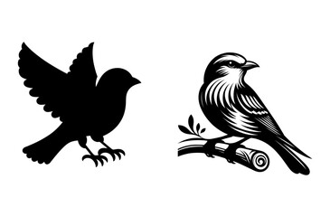 Roller Canary Bird logo 
