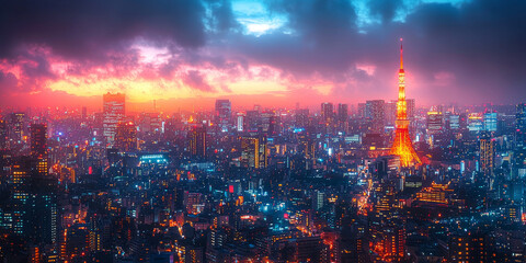 Fototapeta premium 東京風景