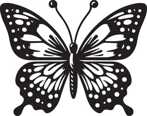 Butterfly vector illustration silhouette