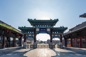 Tianjin Jizhou Yuyang ancient street landscape