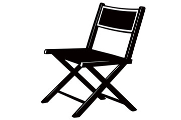 Creative Chair and Bench Silhouette Vector Art Illustration 