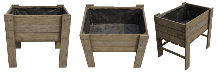 planterbox isolated background 