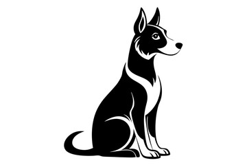 Dog Silhouette Vector Illustration