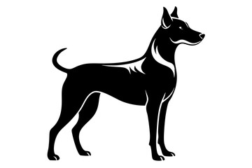 Dog Silhouette Vector Illustration