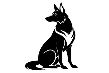 Dog Silhouette Vector Illustration