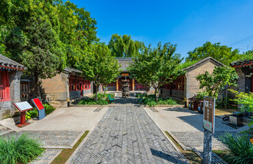 Fototapeta premium Black myth Wukong set the scene of Tianjin Jizhou Dule Temple scenic landscape