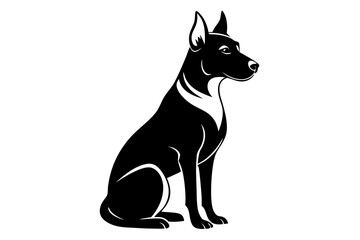 Dog Silhouette Vector Illustration