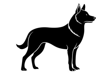 Dog Silhouette Vector Illustration