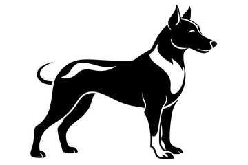 Dog Silhouette Vector Illustration