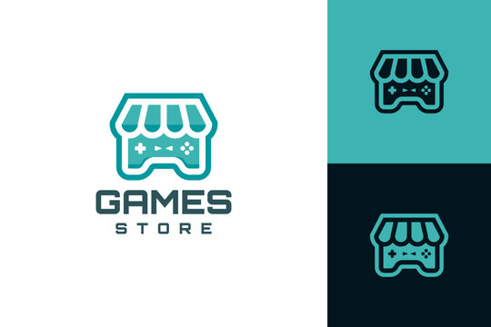 game store logo vector