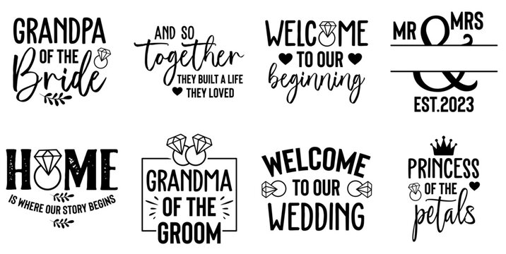 Vibrant Weed Calligraphy, Typography Set Vector Illustration for Social Media Post, Printing Press, Brochure