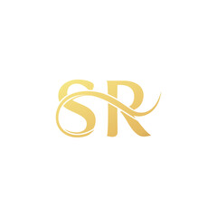 SR Logo , SR  Monogram, Initial Letter SR or RS typography logo design vector, SR Elegant Luxury Initial Letter Logo Template