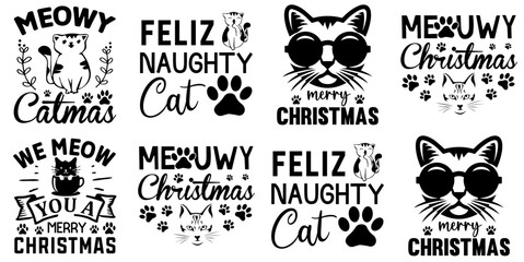 Minimalist Christmas Crafts Quotes, Invitation Bundle Vector Illustration for Social Media Post, Motion Graphics, Brochure