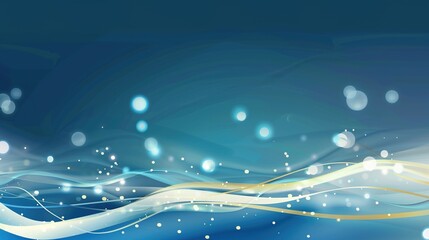 Elegant Blue Abstract Wave Background: A Modern, Fluid Design for Sophisticated Visuals and Digital Media