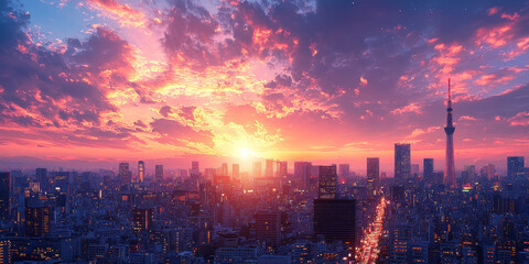 Fototapeta premium 東京風景