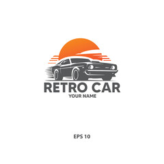 VINTAGE CAR LOGO VECTOR