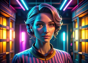 Fototapeta premium Captivating 3D volumes come alive with immersive volumetric lighting, while AI-powered colorization breathes vivid life into previously monotone scenes and objects.