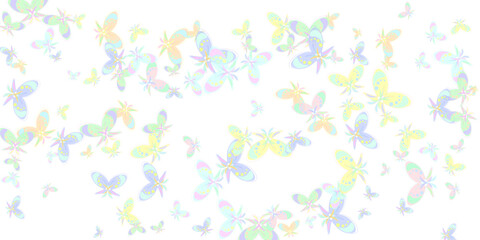 Many color different butterflies flying beautiful pink butterflies.Multicolored watercolor butterflies for design, scrapbooking, wrapping paper, wallpapers, textiles. Pattern with butterflies.
