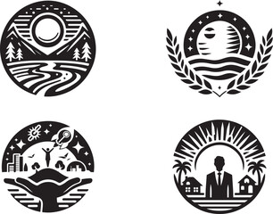 Fototapeta premium simple icon logo vector design art Illustration.
