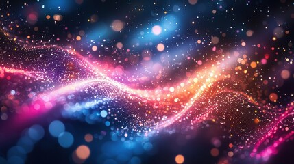 Obraz premium Illuminating Fiber Optic Communication Networks: Visualizing Light Transmission, Data Pulses, and Advanced Connection Systems